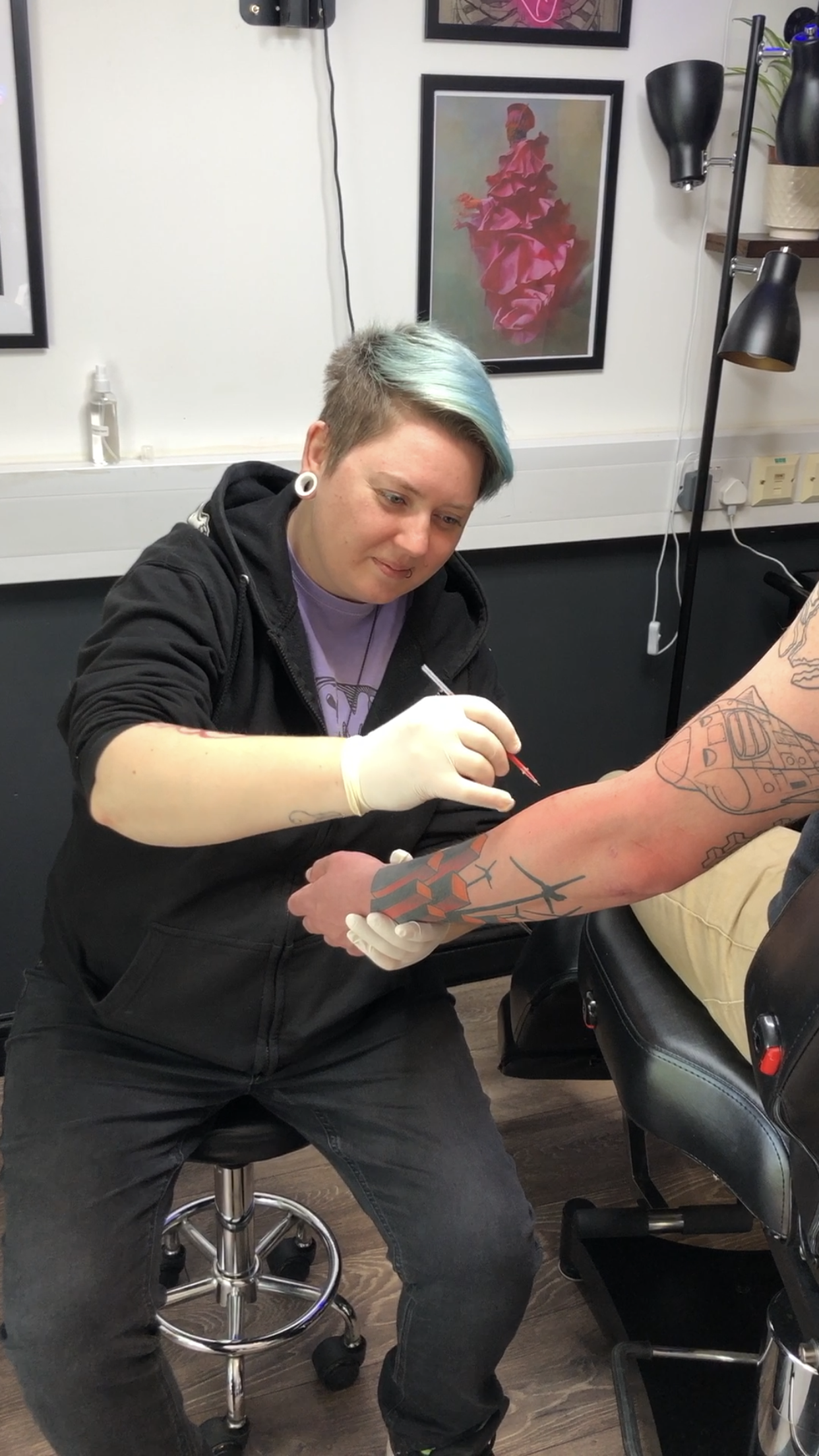 Anna Skrok, tattoo artist at Tiger and Rose Tattoo