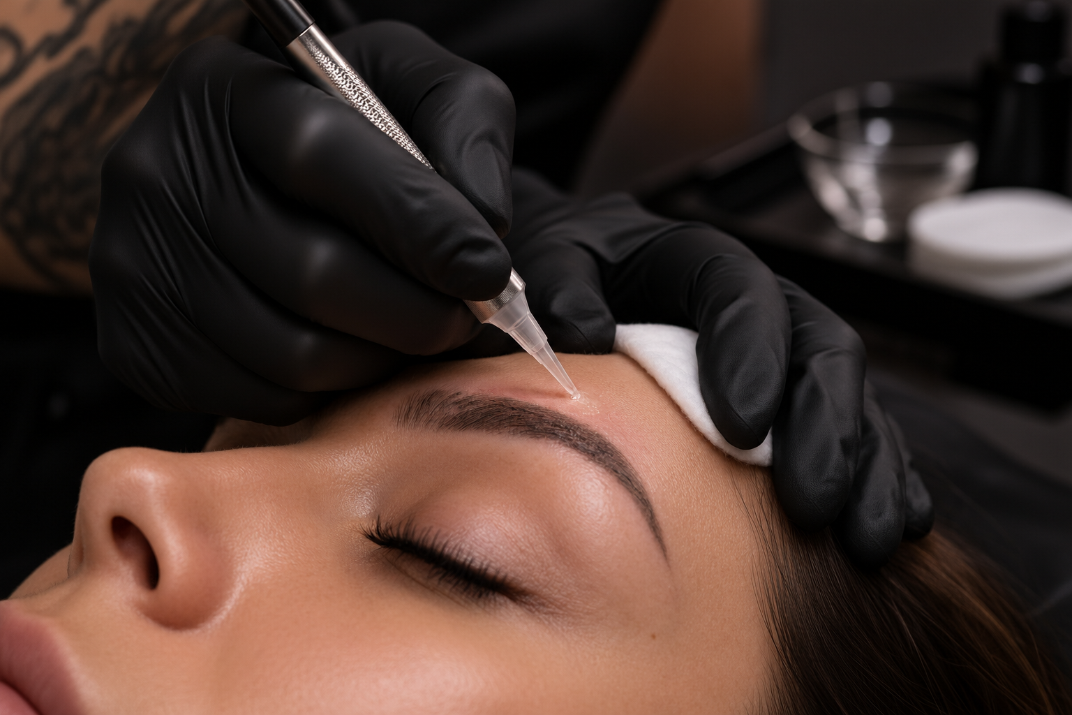 saline tattoo removal