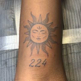 Sun tattoo