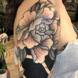 Peony tattoo