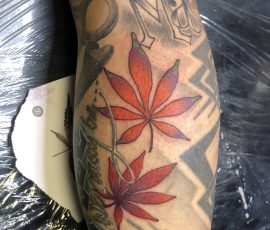 leaf tattoos