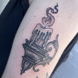 candle tattoo
