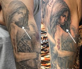 old tattoo re-worked