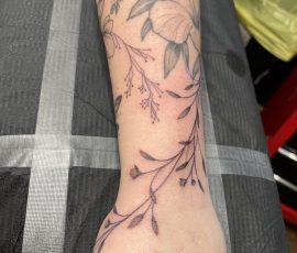 Floral tattoo