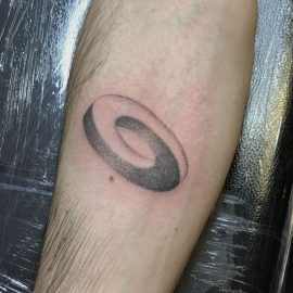 3D circle tattoo