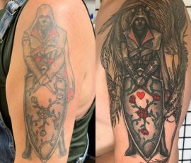 re-worked tattoo