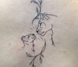 Lion family tattoo