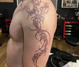 Linework tribal tattoo