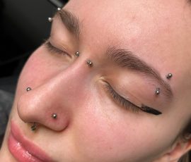 Facial piercings done at Tiger & Rose Tattoo, London