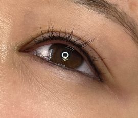 Eyelash enhancement tattoo done by Dana Depta Permanent Makeup, London