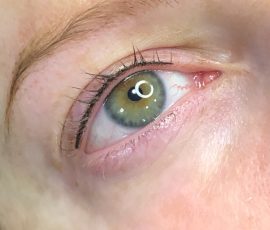 Lash line tattoo done by Dana Depta Permanent Makeup, London