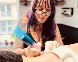 Dana Depta, owner and artist at Tiger & Rose Tattoo