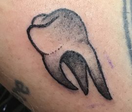 tooth tattoo