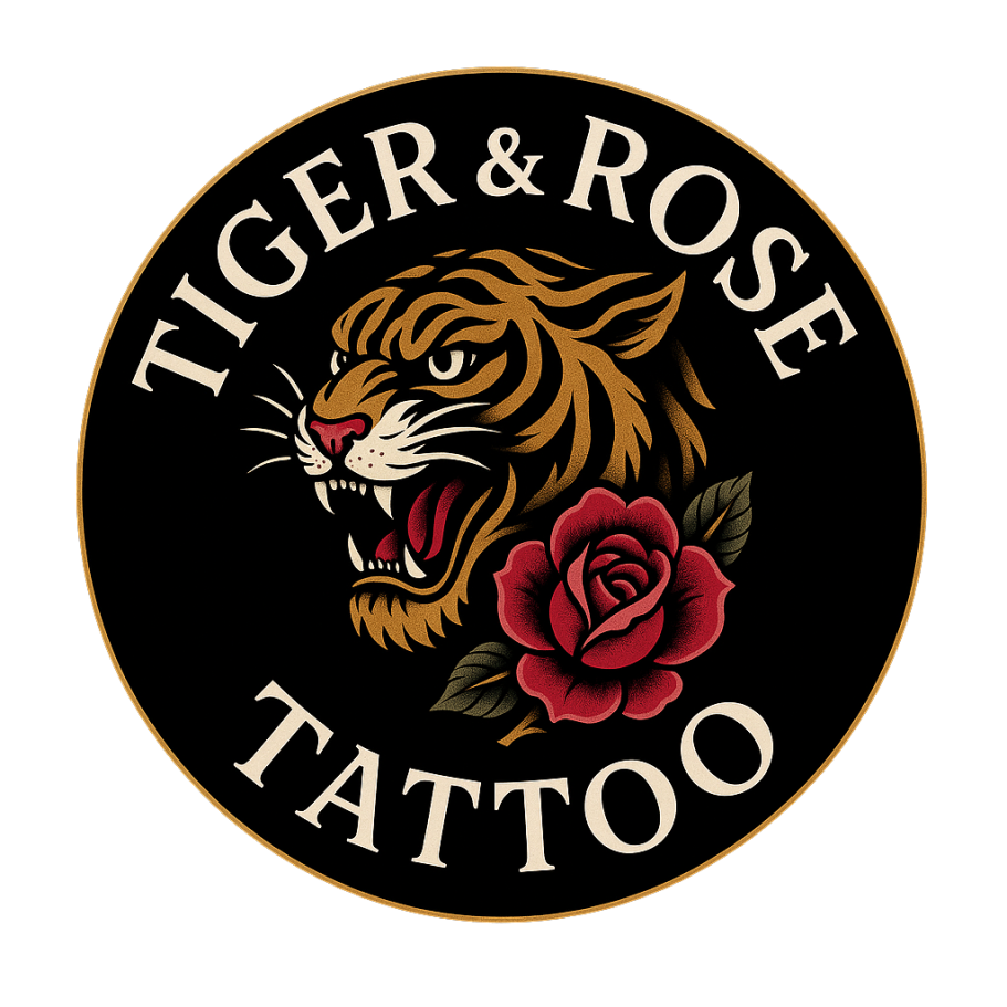 Tiger & Rose Tattoo logo