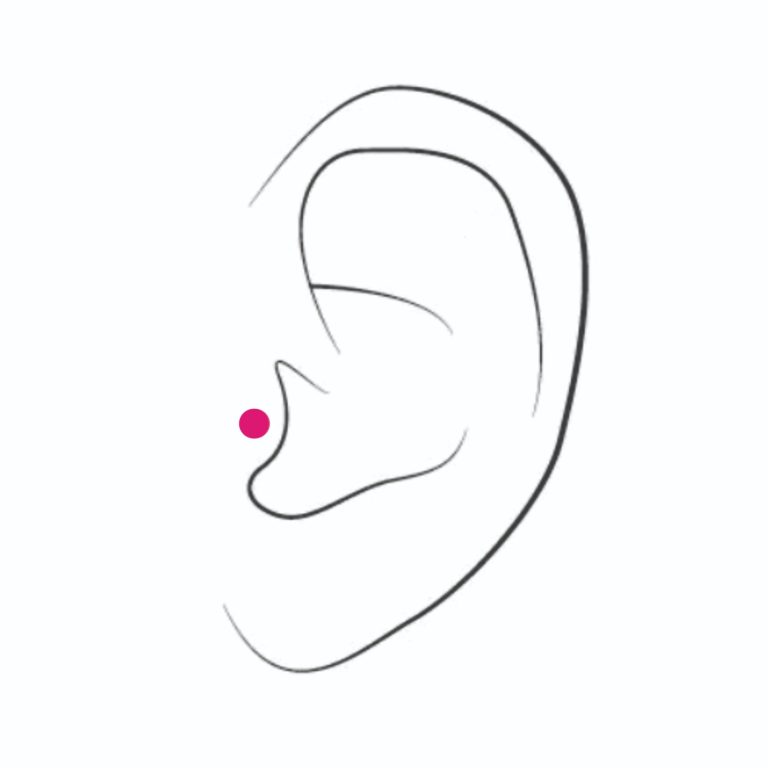 Tragus ear piercing chart