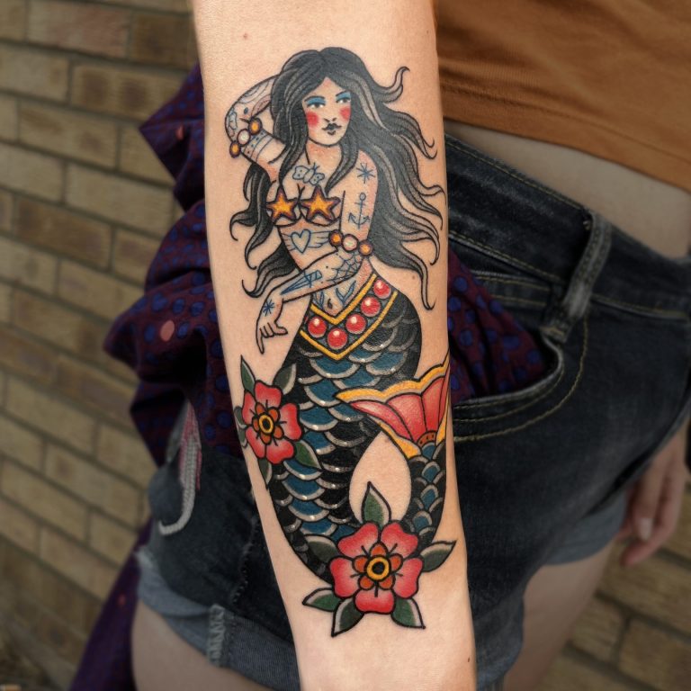 American traditional tattoos done at Tiger and Rose Tattoo, London