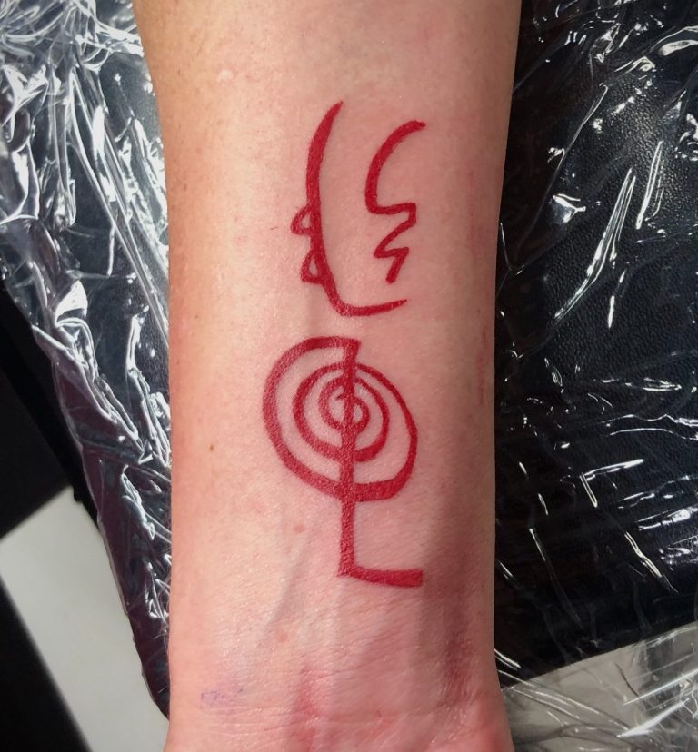 Red symbol tattoo