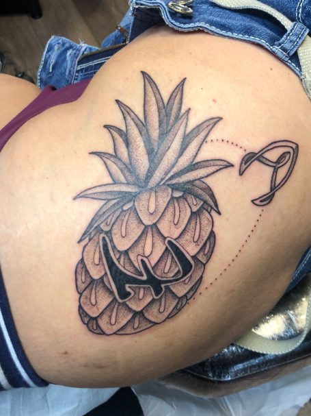 Pineapple tattoo